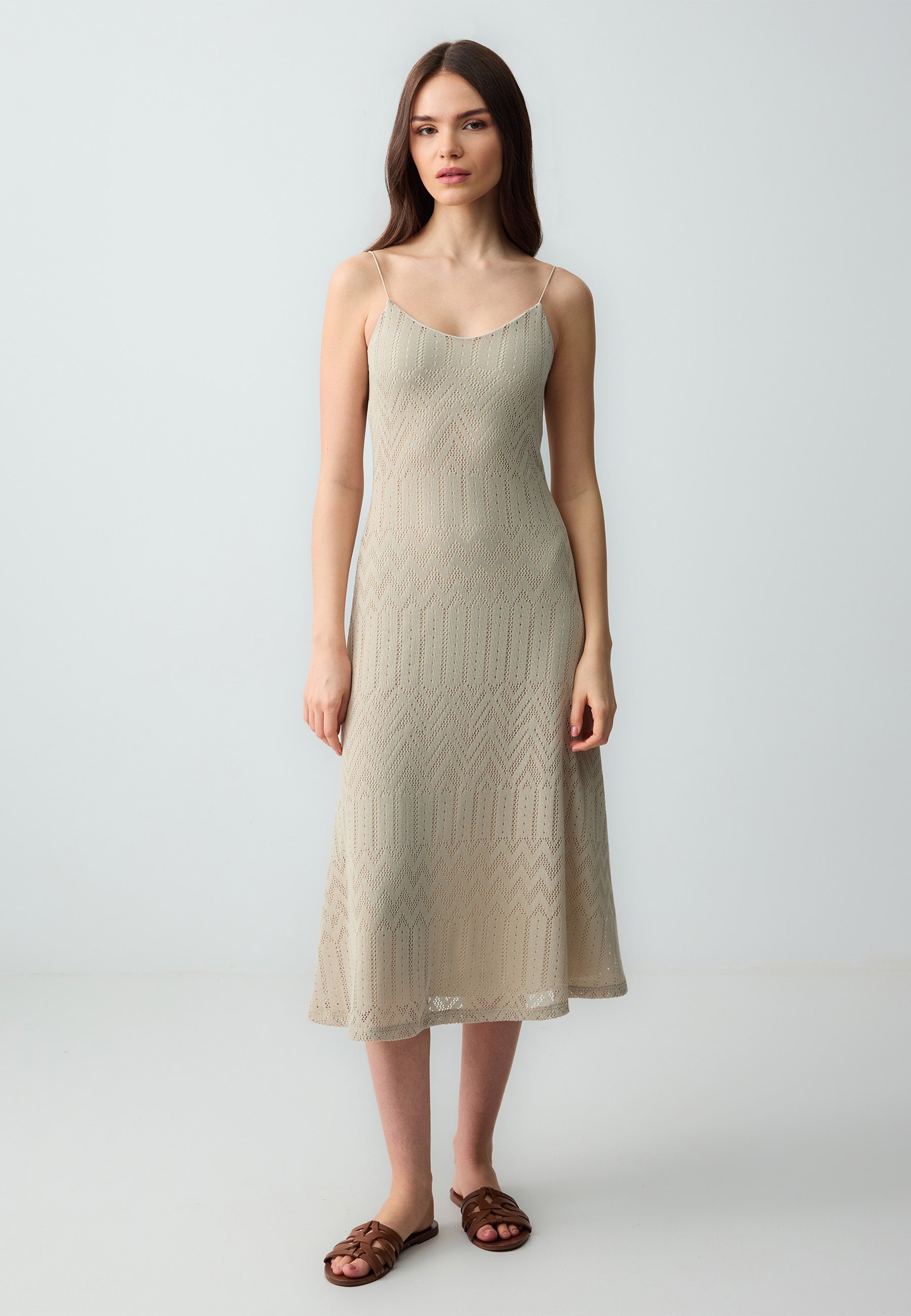  Stoned Knitted Dress