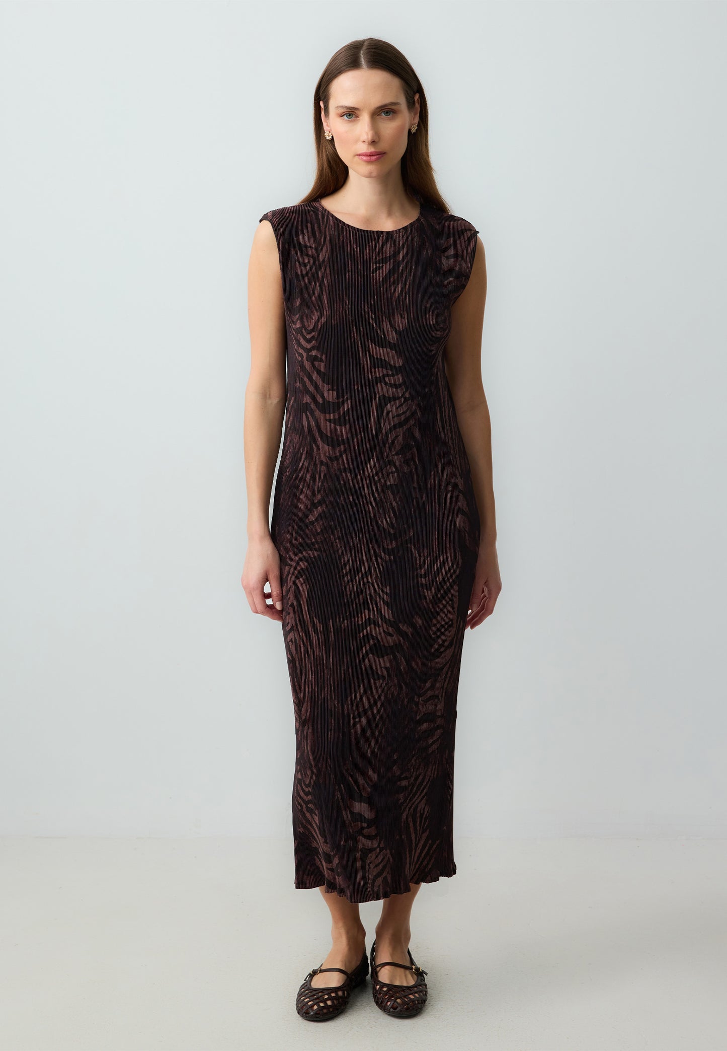 Woven Bitter Brown Dress