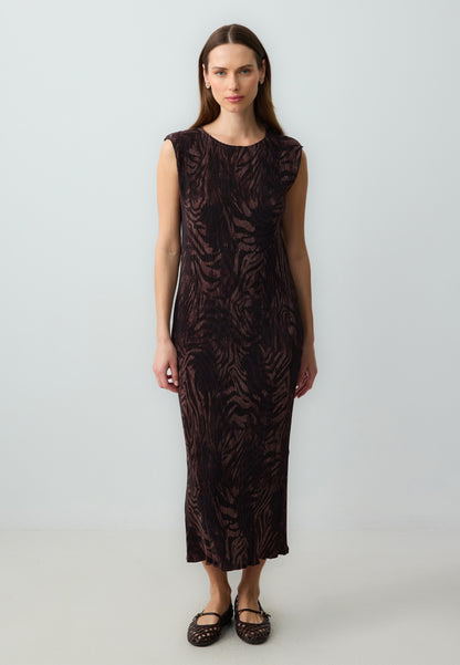 Woven Bitter Brown Dress