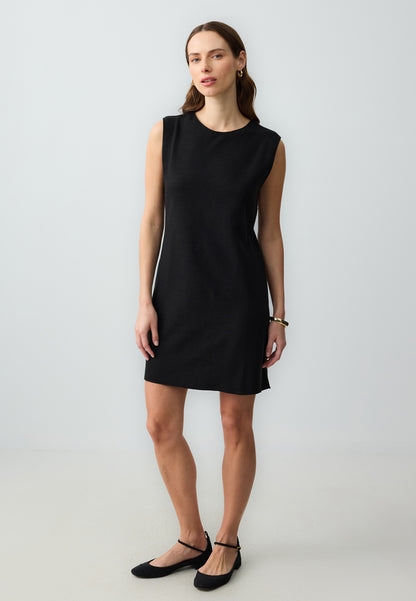 Woven Black Dress