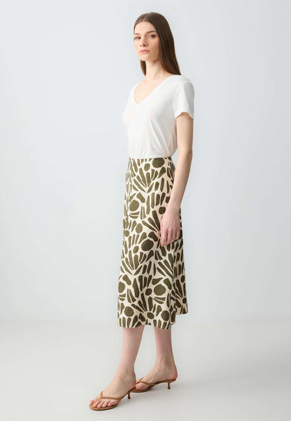 Woven Green Skirt