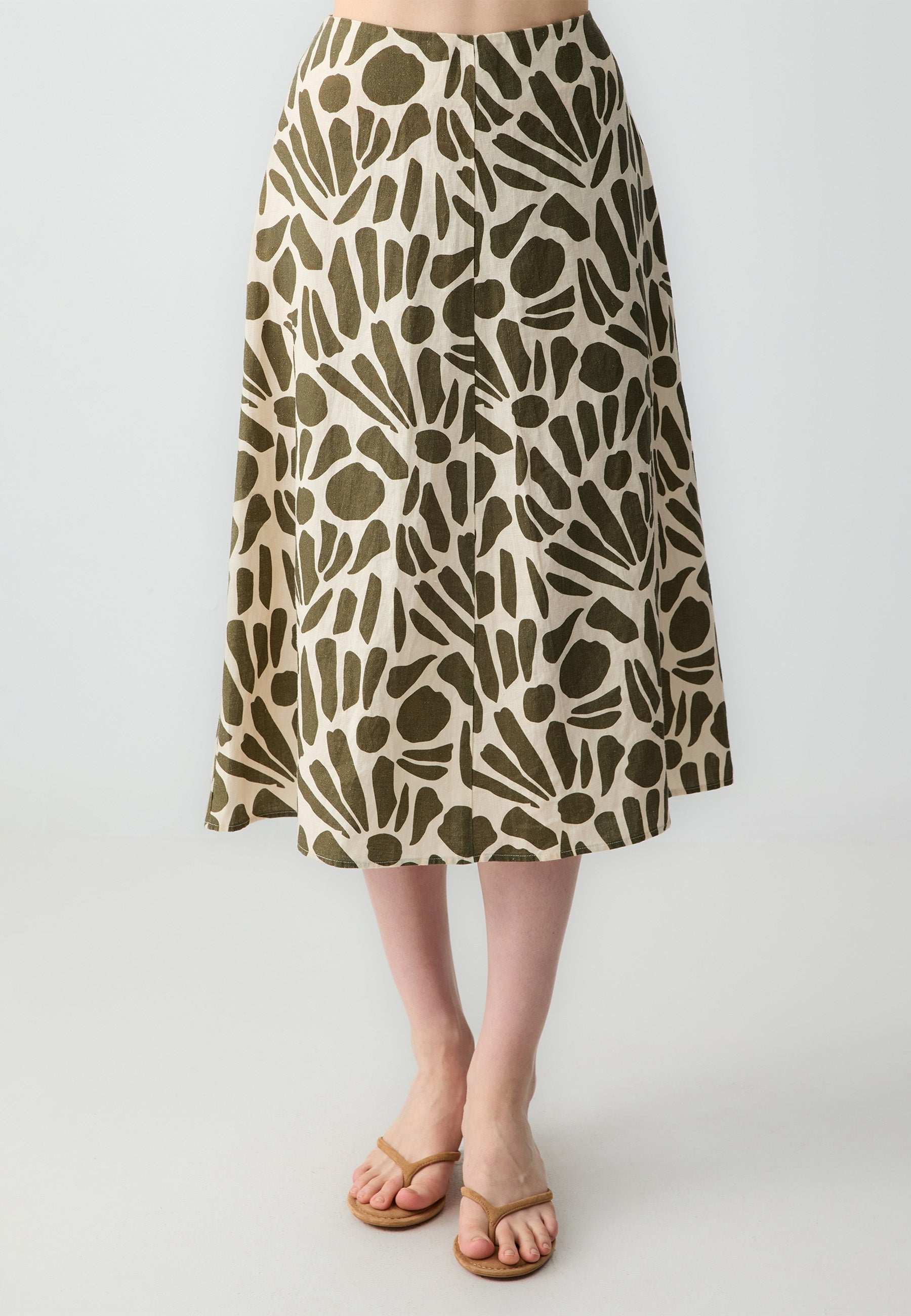 Woven Green Skirt