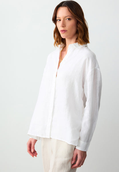 White Woven Shirt