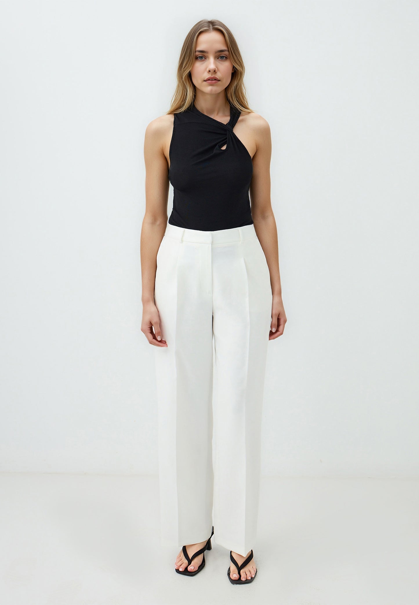 Regular Leg Regular Waist Woven Trousers