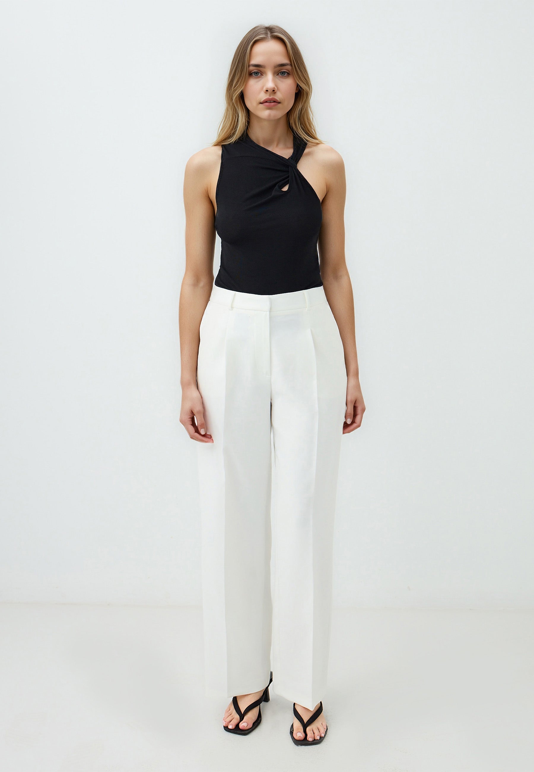 Regular Leg Regular Waist Woven Trousers