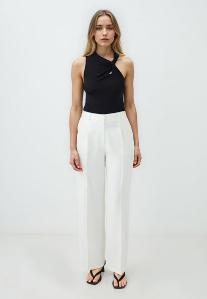 Regular Leg Regular Waist Woven Trousers