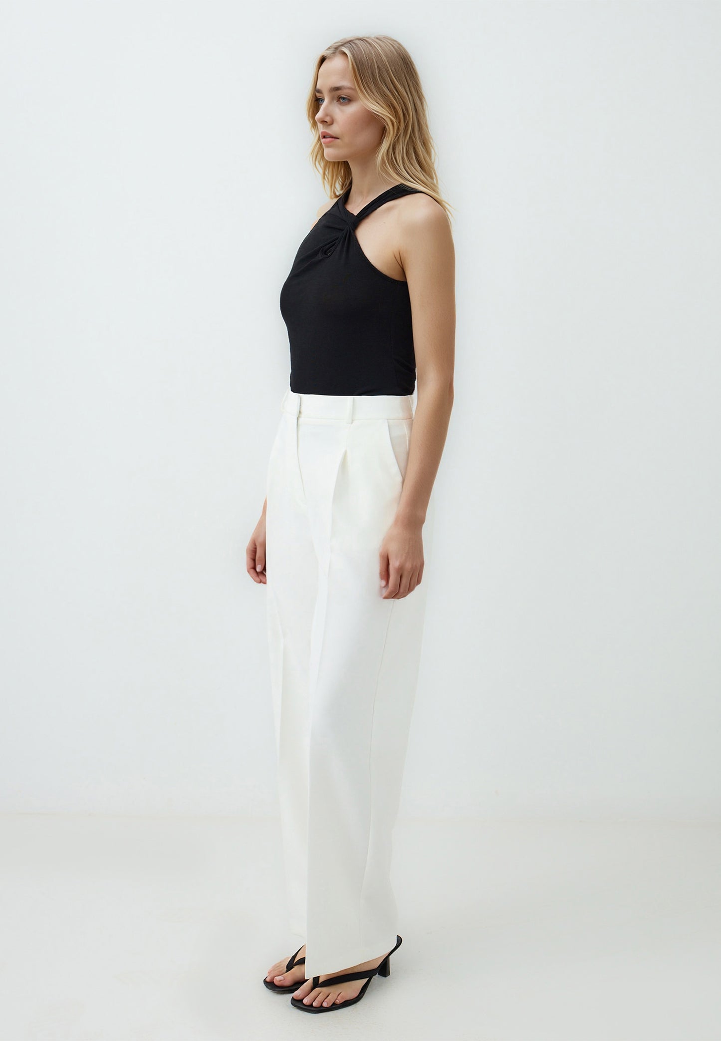 Regular Leg Regular Waist Woven Trousers