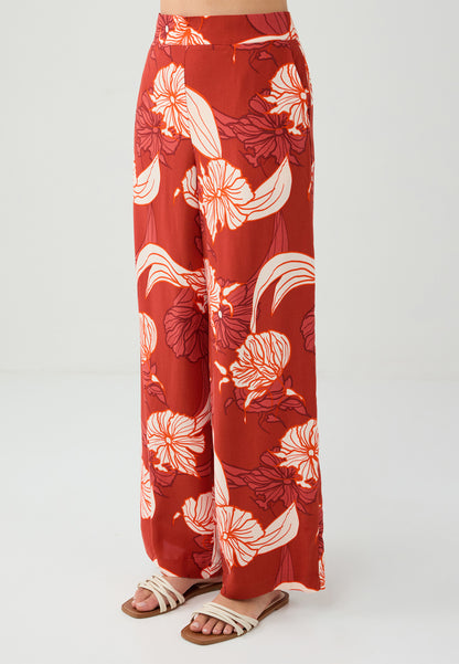 Woven Burgundy Trousers