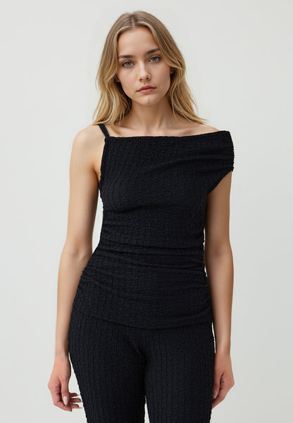 Knitted Black Blouse