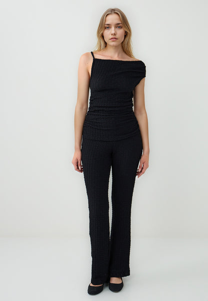 Knitted Black Blouse
