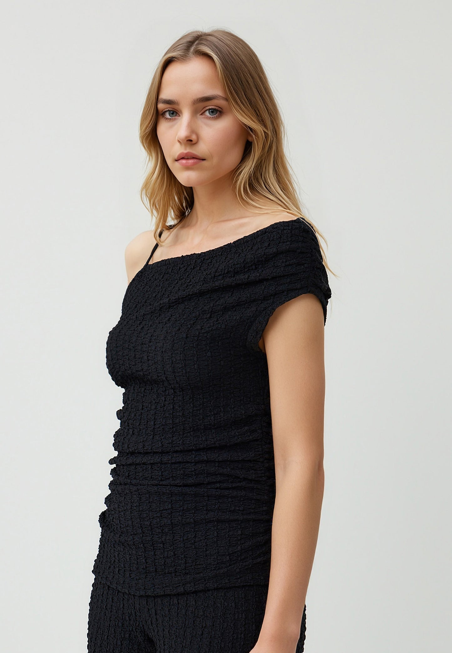 Knitted Black Blouse