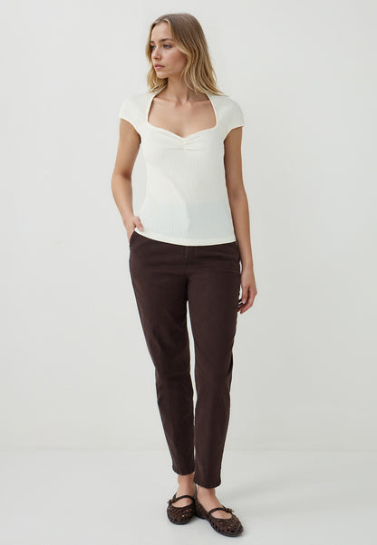 Woven White Blouse