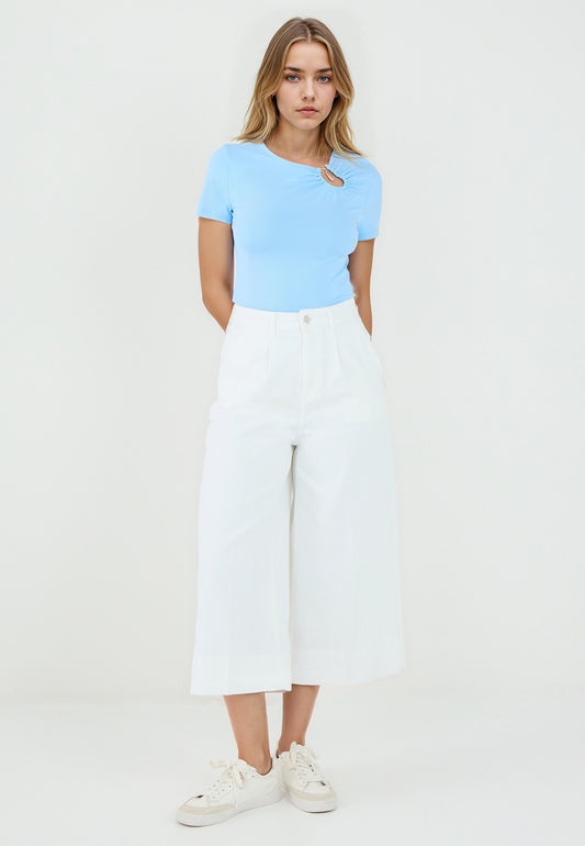 Slim Fit Blue Süprem Blouse