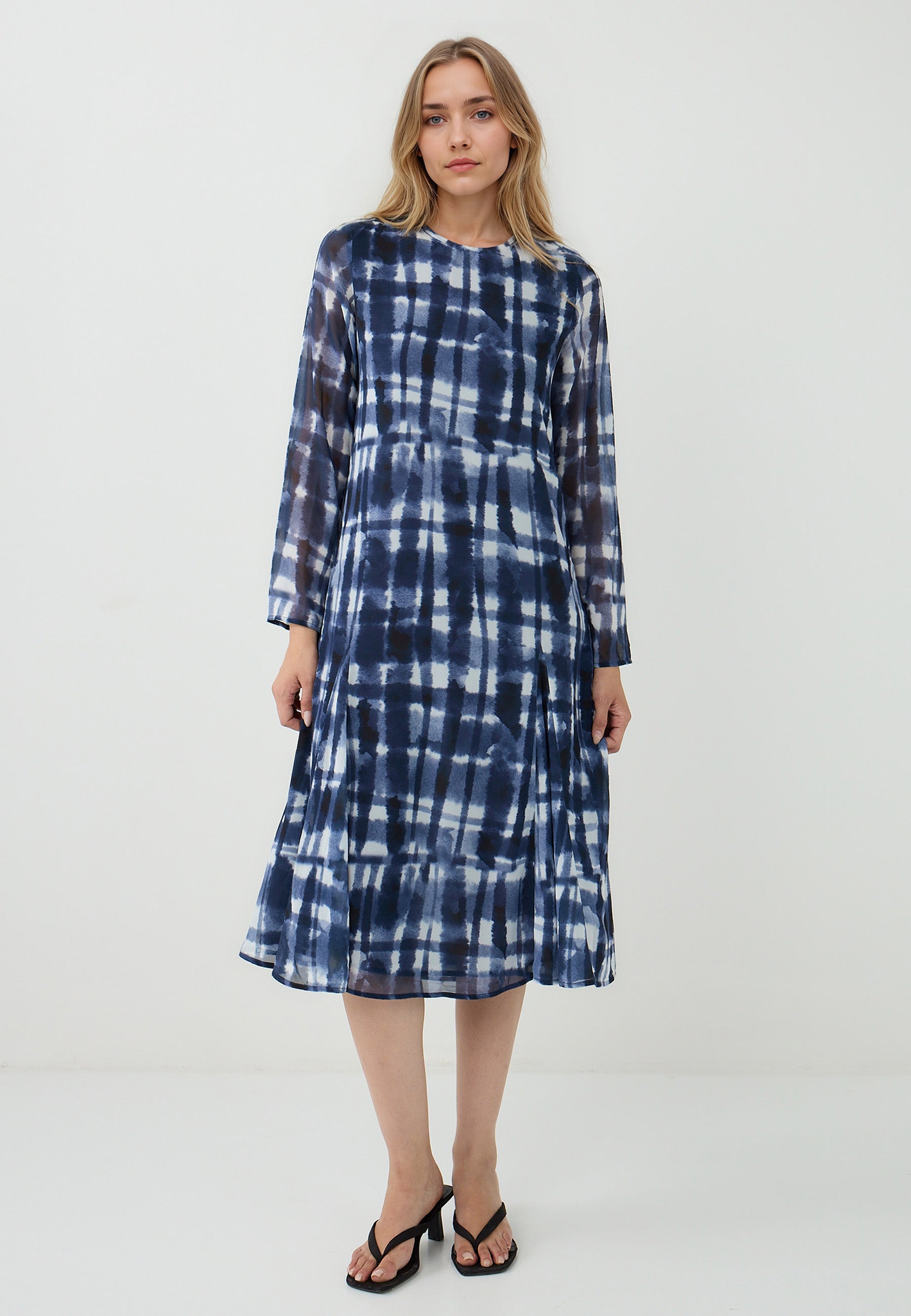 Knitted Dark Blue Dress