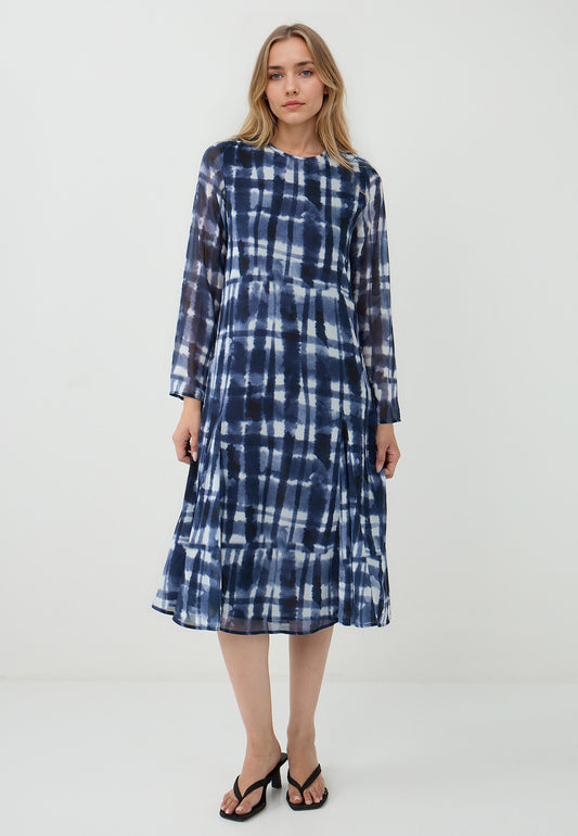 Knitted Dark Blue Dress