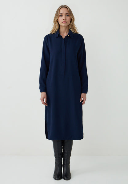 Woven Dark Blue Dress
