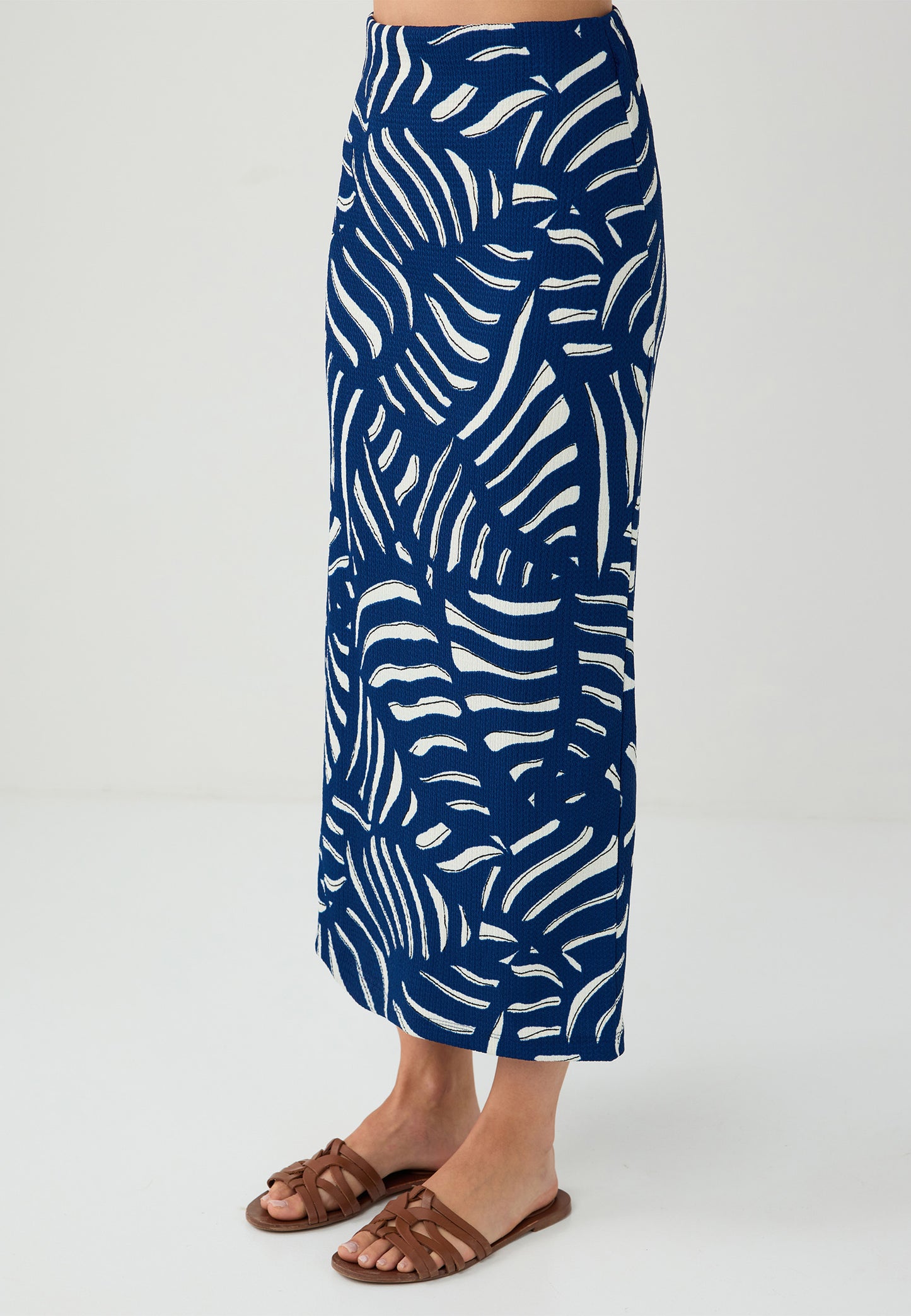 Woven Dark Blue Skirt