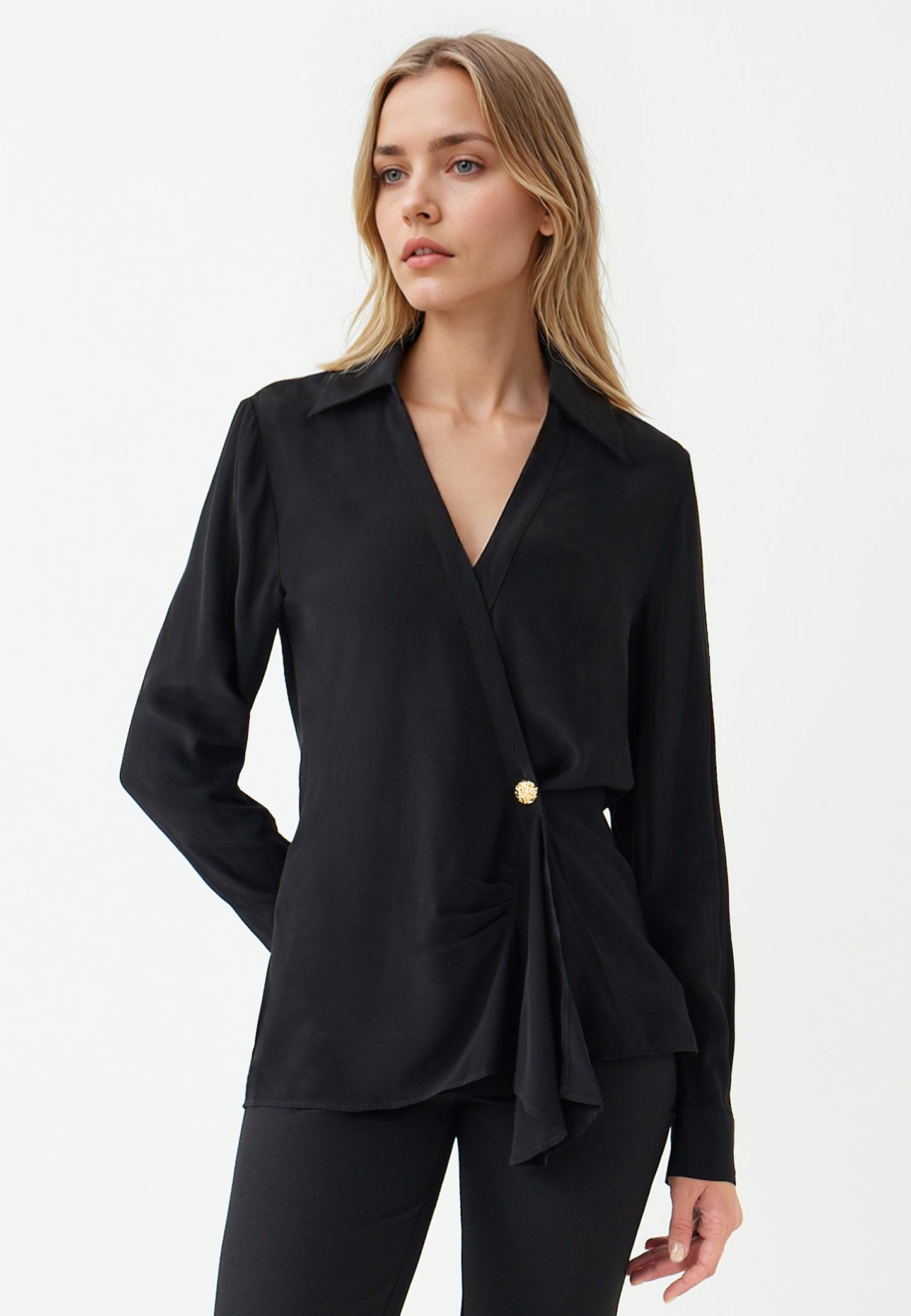 Woven Black Shirt
