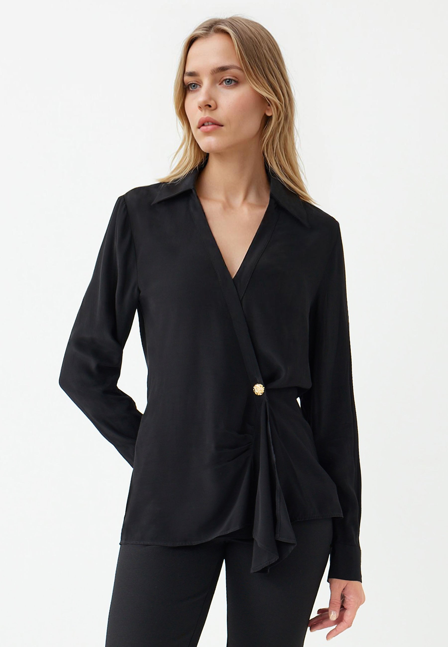 Woven Black Shirt