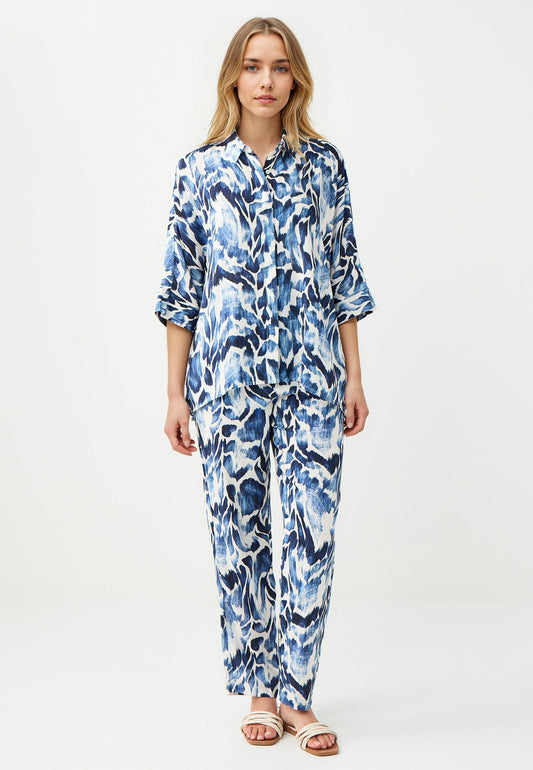Dark Blue Woven Shirt