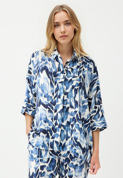 Dark Blue Woven Shirt