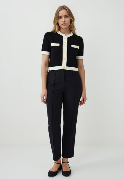 Tricot Black Cardigan