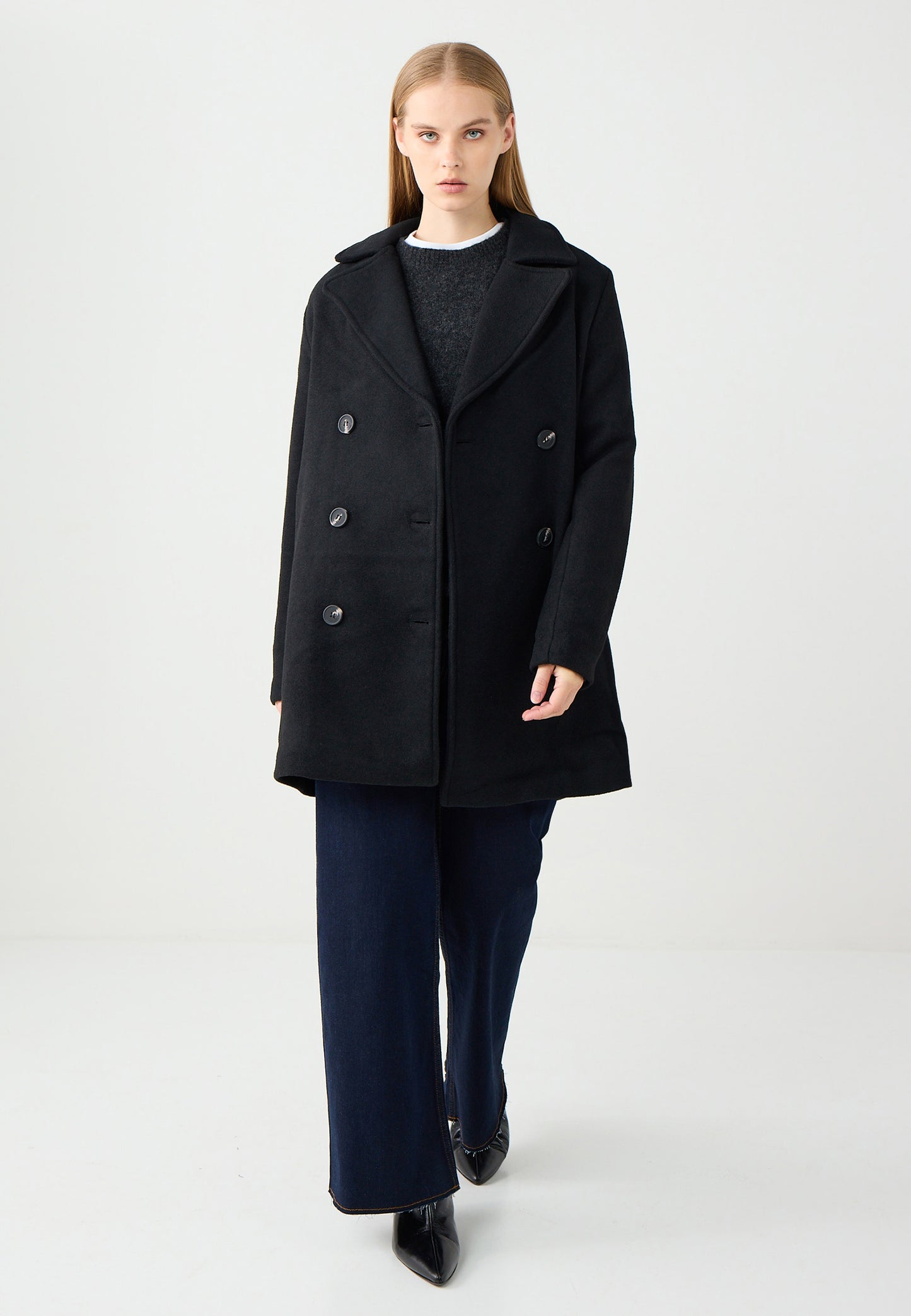 Woven Black Coat