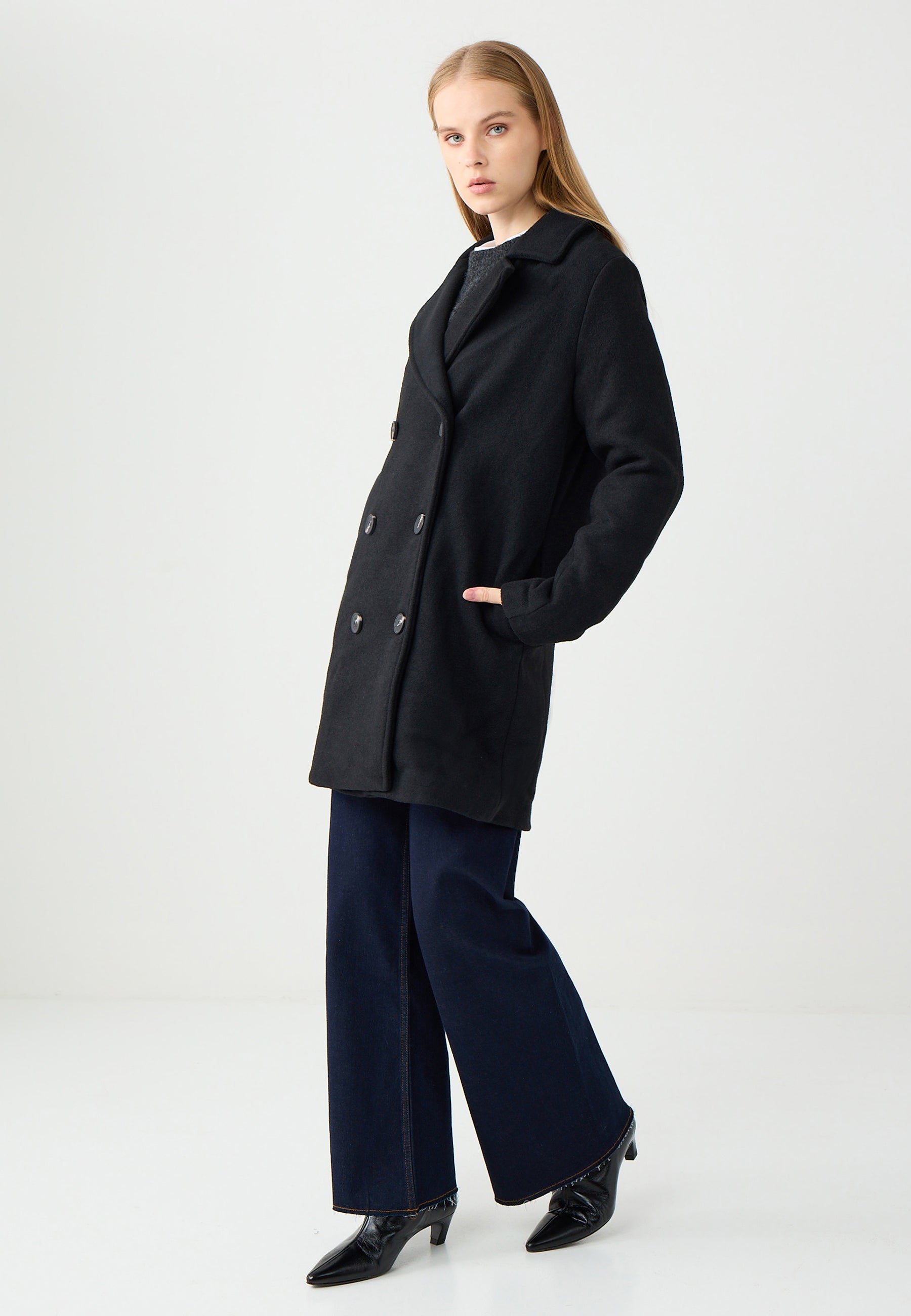 Woven Black Coat