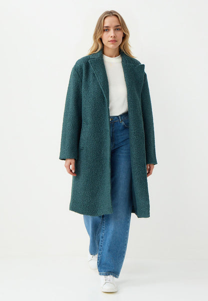 Dark Green Woven Coat
