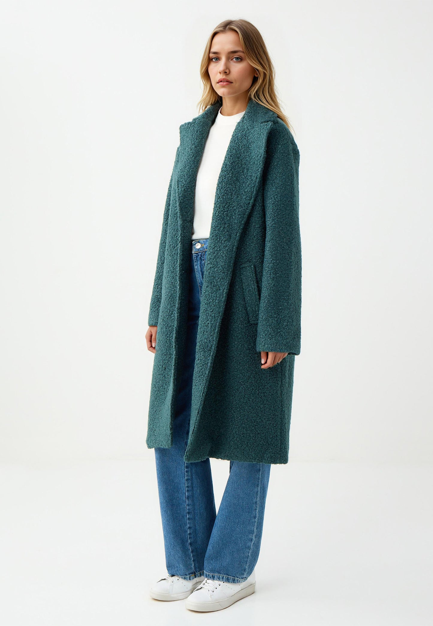 Dark Green Woven Coat