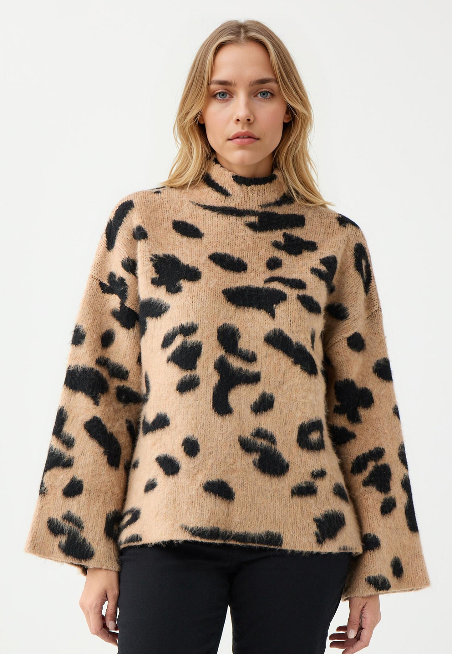 Snuff-Coloured Tricot Pullover