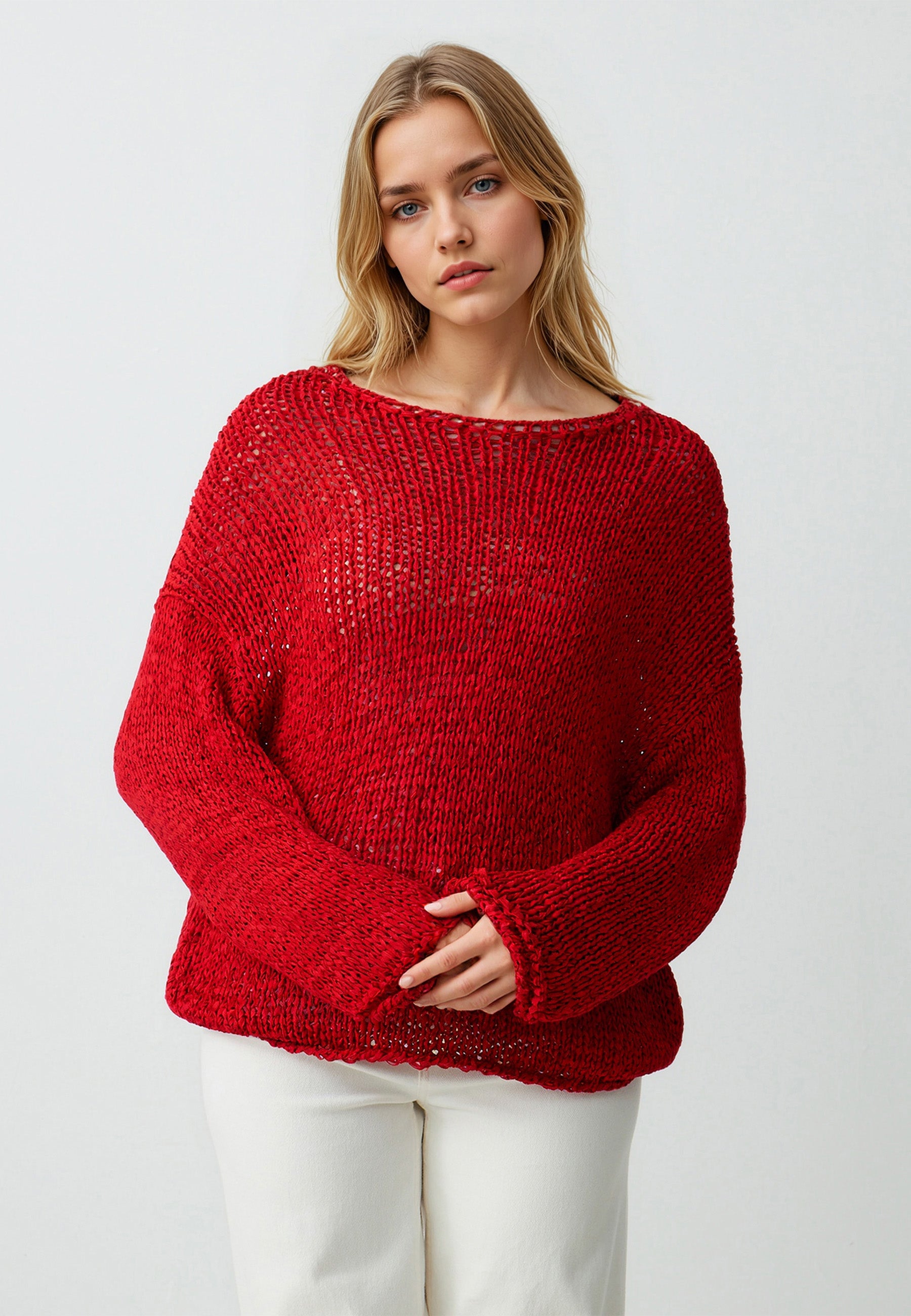 Tricot Red Pullover