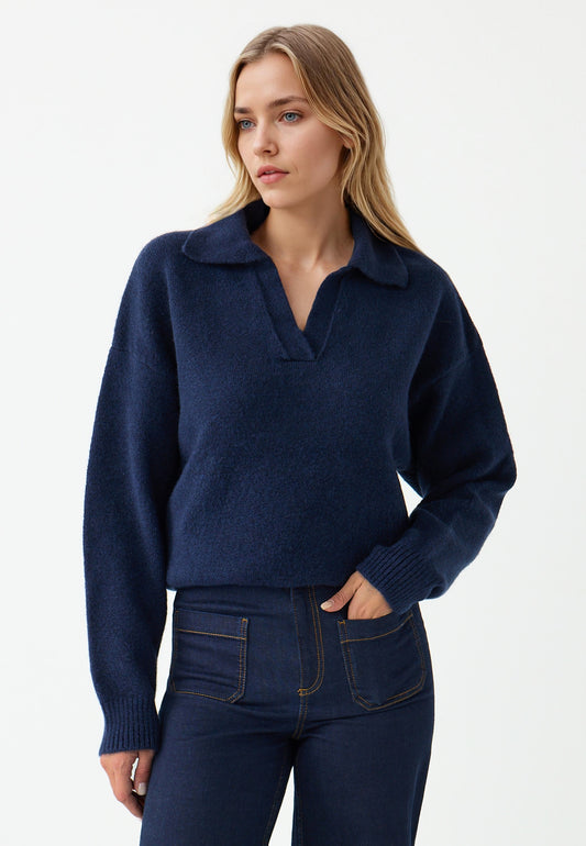 Tricot Dark Blue Pullover
