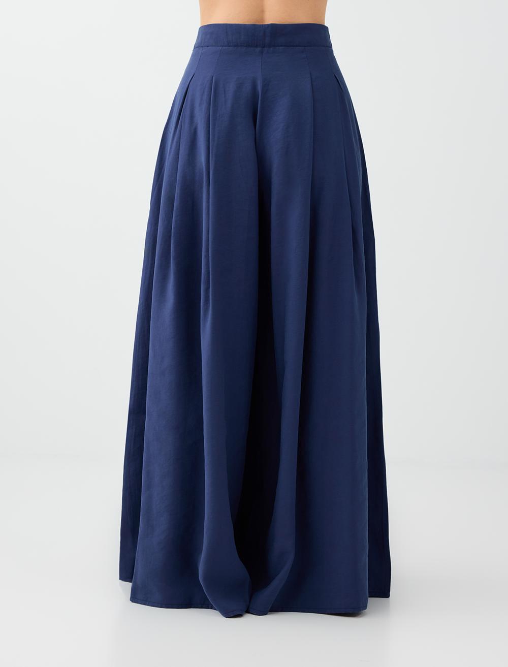 Loose Fit Trousers - Dark Blue