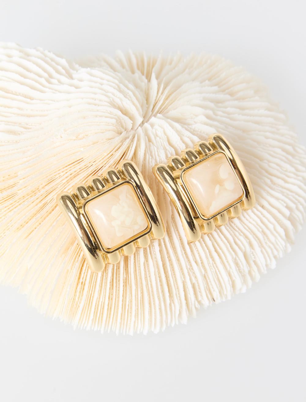 Earring - Cream - 6SW436546126