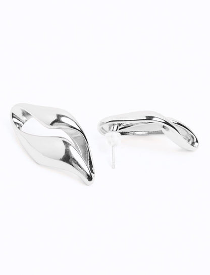 Asymmetric Figured Shiny Earrings