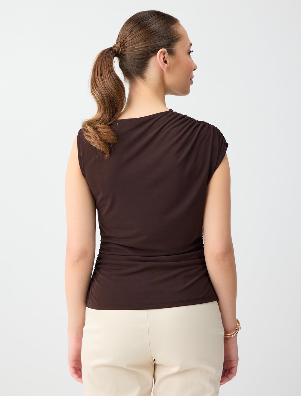 Ss Low Shoulder Slim Fit - Aci Kahve