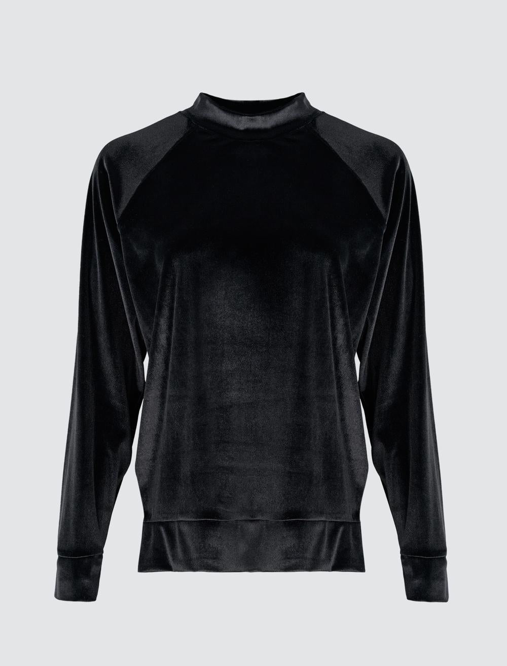 Polo Neck Long-Sleeve Sweatshirt - 4WW361246