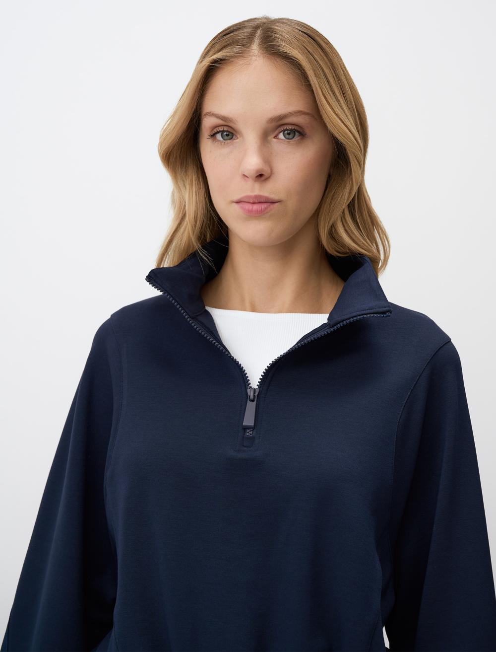 Polo Neck Long-Sleeve Sweatshirt - 4WW02360983