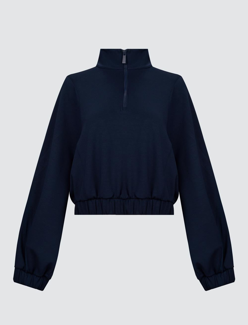 Polo Neck Long-Sleeve Sweatshirt - 4WW02360983