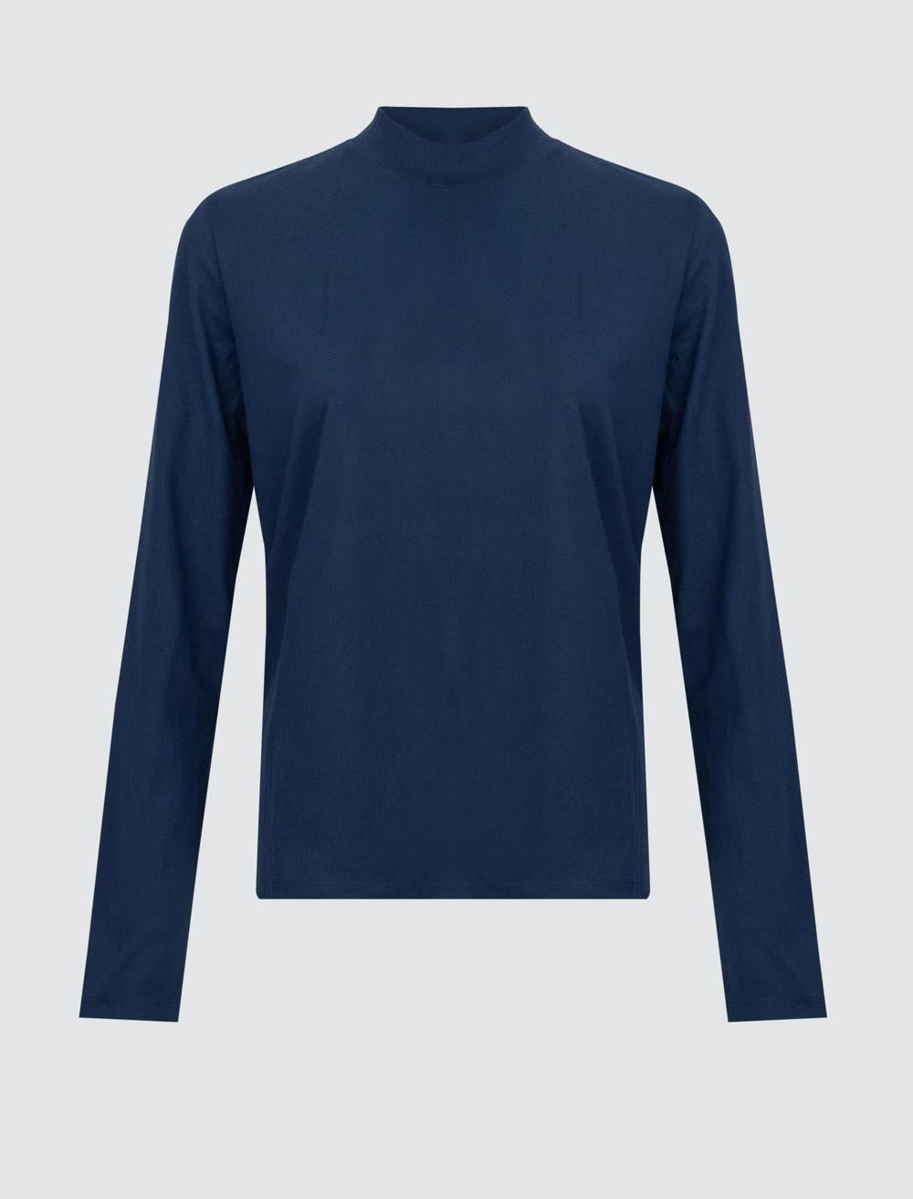 Polo Neck Long-Sleeve Sweatshirt - 4WW361248