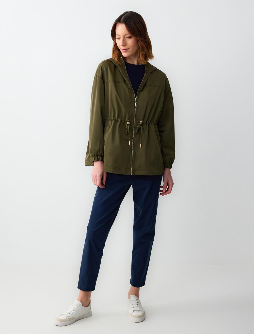 Hood Long-Sleeve Waterproof jacket - Khaki - 5SW461760312