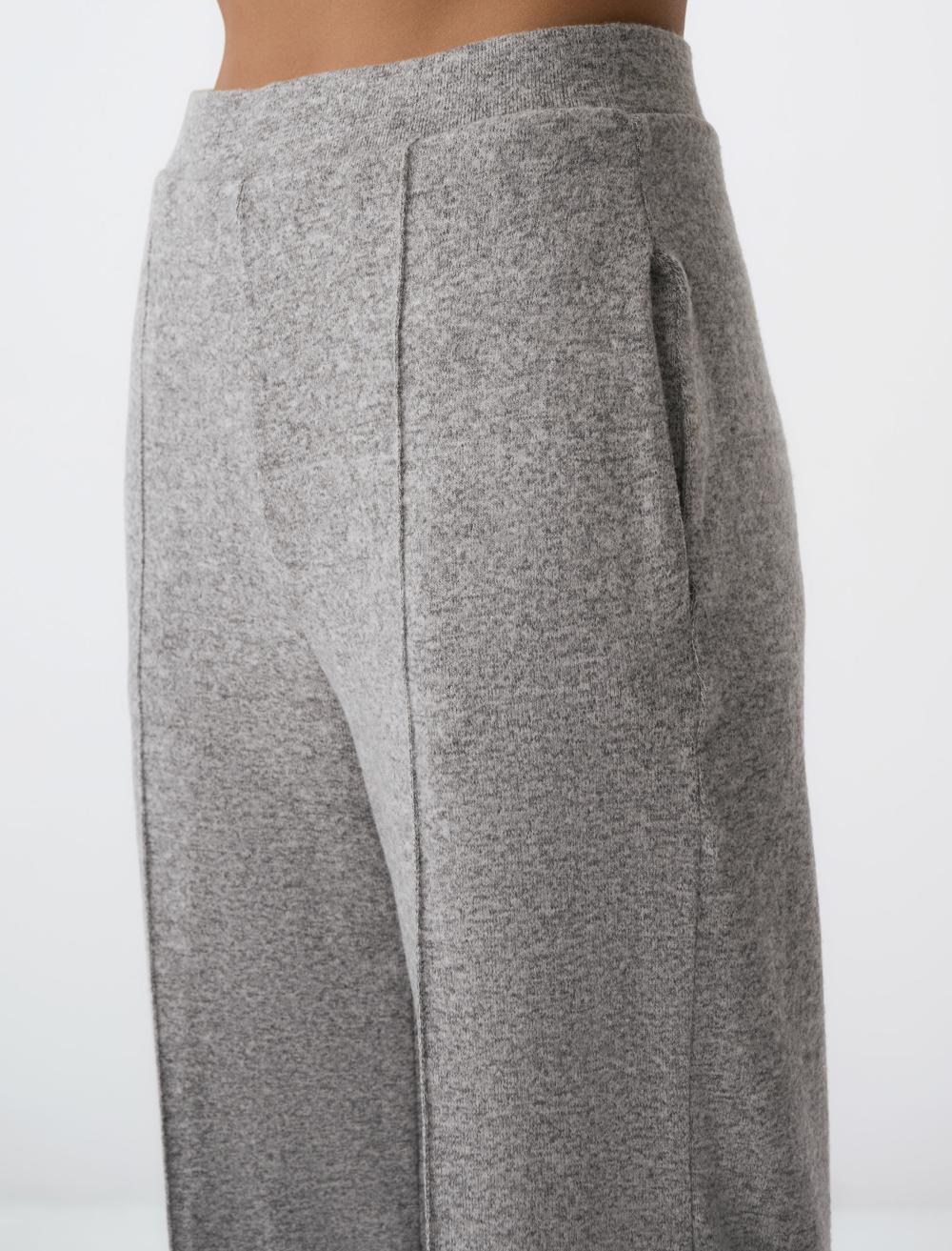 Loose Fit Trousers - Grey - 4WW02311014922