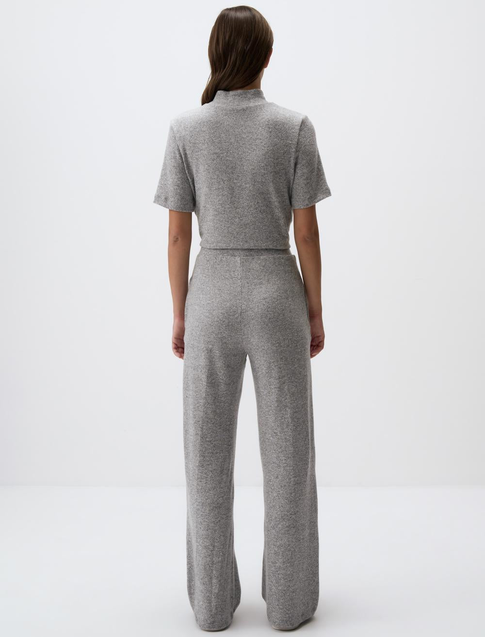 Loose Fit Trousers - Grey - 4WW02311014922