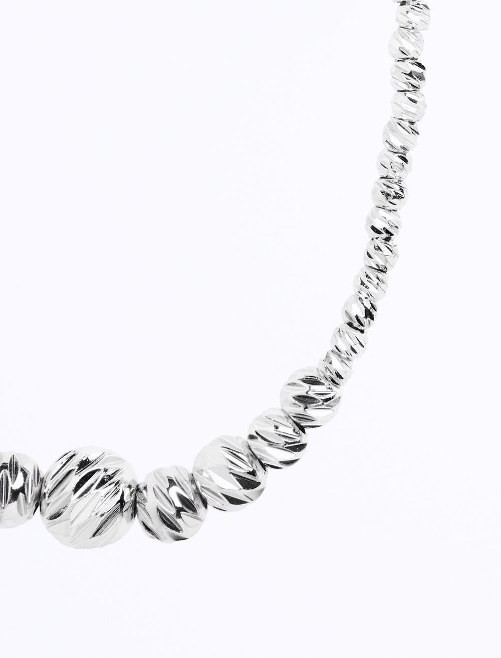 Shiny ball-shaped adjustable bracelet