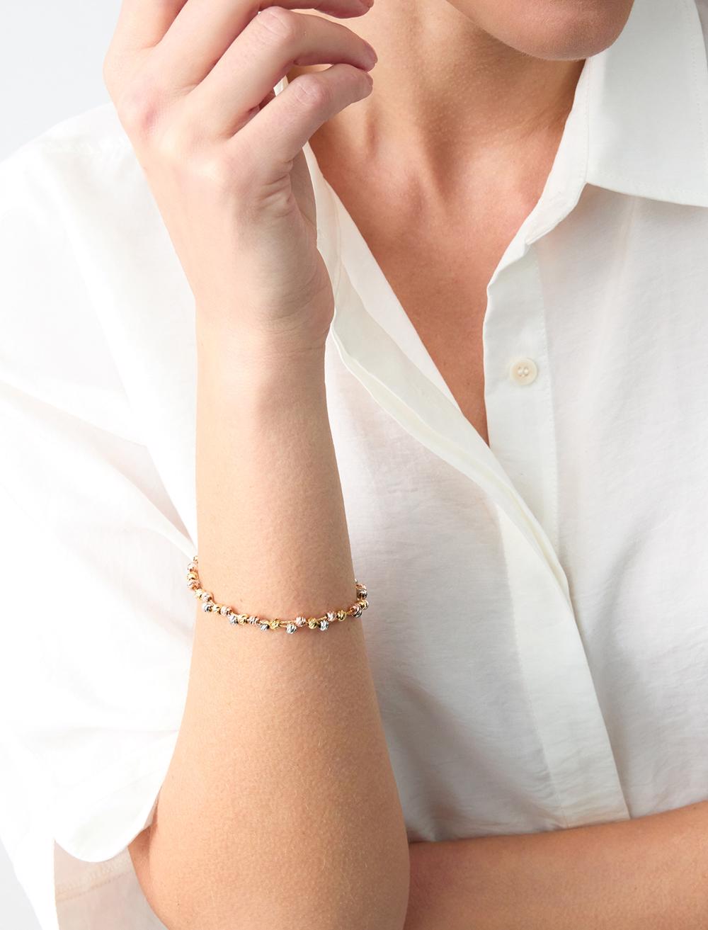 Top Patterned Adjustable Shiny Bracelet