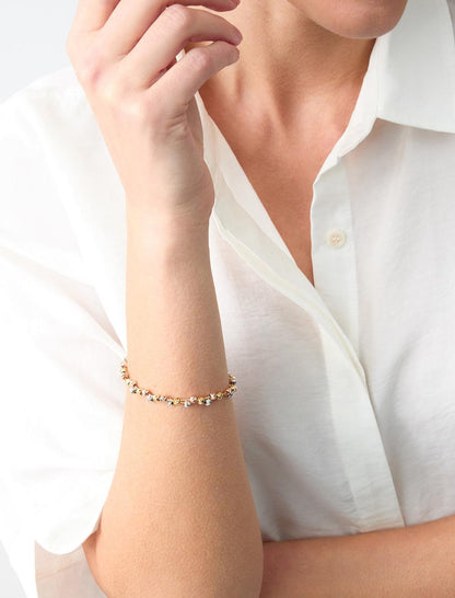 Top Patterned Adjustable Shiny Bracelet