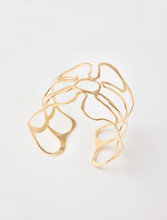 Bracelet with Shiny Flower Figure