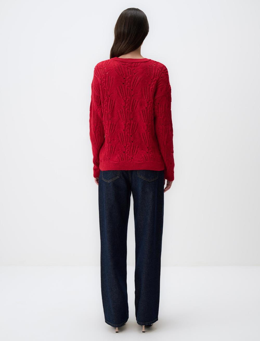 Crew Neck Long-Sleeve Pullover - 4WW231331
