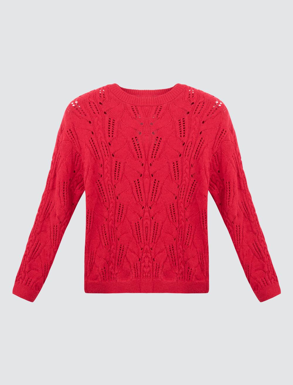 Crew Neck Long-Sleeve Pullover - 4WW231331